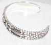 Silver 925 Bangle Bracelet for Men Lily Emblem Double [cmy Select] (11 Cross)