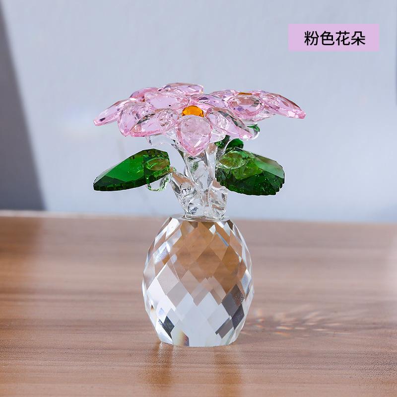 

Small vase living room ornament home decoration foreign trade spot Christmas flower pink flowers