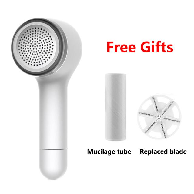 Rechargeable Lint Remover Professional Household Clothes Shaver Fabric Lint Remover Fuzz Electric Fluff Portable Brush&blade белый