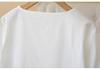 B1 Plus Size Women's Ethnic V-Neck Short Sleeve Cotton Linen Shirt - Summer 2026 Arrivals