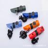 1Pc Outdoor Survival Supplies 7-in-1 Whistle Multi-functional Portable Emergency Compass Magnifying Glass Flashlight Thermometer