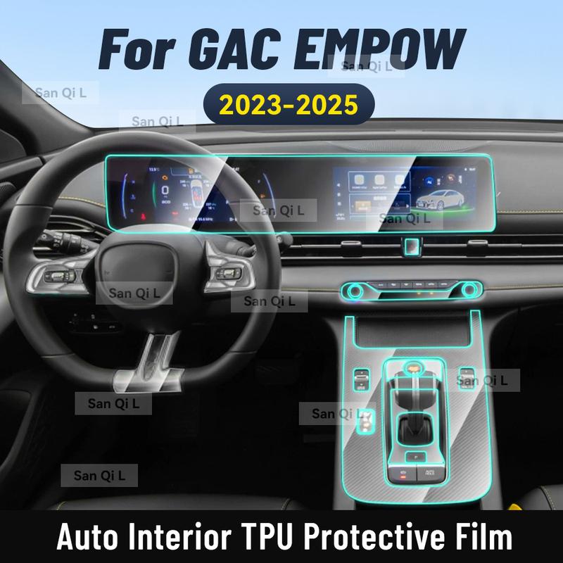 Interior TPU for GAC EMPOW  2024 2025 Protective Film Cover Anti-Scratch Gearbox Panel Navigation Screen Automotive FILM