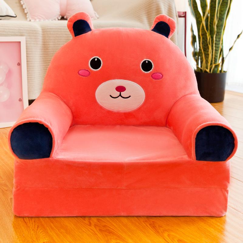 Cartoon Children's Multi-Layer Folding Plush Sofa Bed 