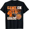 T-shirt Vintage Game On pour Garçon, Quatrième Année, Basketball, Rentrée Scolaire