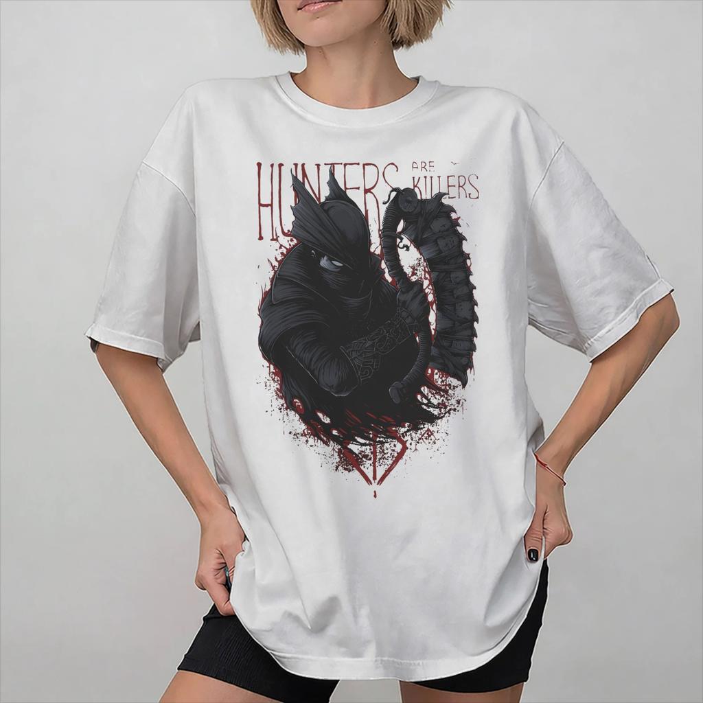 Unisex Women Bloodbornes Hunter Game T Shirt 100 Cotton Graphic Printing TShirt Top Clothing