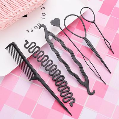 6 pz/set bambini bigodino di capelli treccia manutenzione spirale twist strumenti per lo styling dei capelli