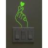 1pc PVC Switch Outlet Wall Sticker, Modern PVC Glow In The Dark Switch Sticker For Home, Stickers, Wall Decal, Vinly Decal For Decoration Stickers