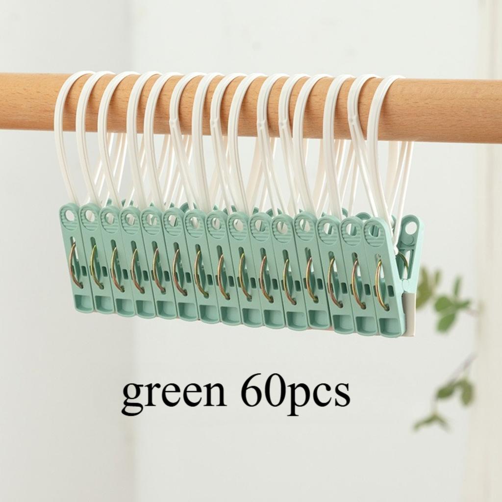 Windproof Clothespins Plastic Laundry Clip Portable Bra Socks Hanger Hook Quilt Clothing Clip Hanging Rope Clothes Peg