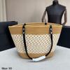Saijia woven shoulder bag trendy minimalist large-capacity tote bag for daily vacations and seaside commuting ladies' bags
