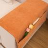 Simple Sofa Armrest Cover Cloth Single Color Dust-proof Couch Side Pocket Machine Washable Breathable Sofe Armrest Towel