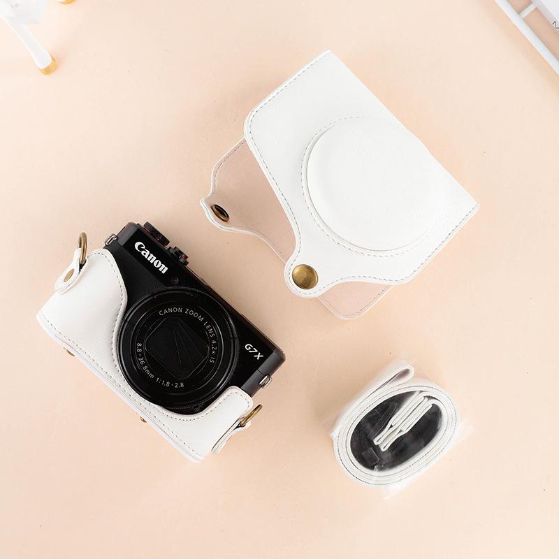 Canon G7X/G9X/SX720/SX730/SX740 lærkameraveske - beskyttende fotografideksel