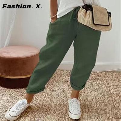  Women's Cotton Linen Trousers
