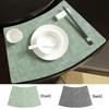 Set de table réversible en cuir en forme d'éventail Hànqián