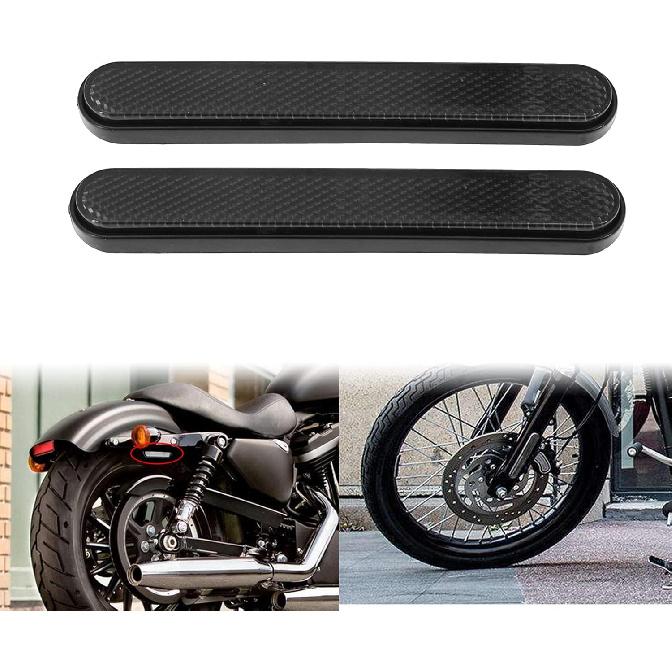 Motorrad Gabelunterteile Reflektor Schieber Satteltasche Reflektorabdeckung Passend für Harley Touring Dyna Softail Sportster XL 883 1200 Grau