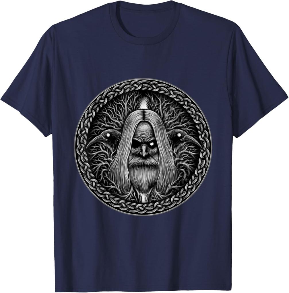King Wotan Norse Myth All Father Odin God Valhalla TShirt 100 Cotton ONeck Short Sleeve Summer Casual Mens Tshirt Streetwear
