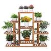 Heavy Duty Wooden Plant Stand Flower Pots Shelf Indoor Outdoor Display Rack