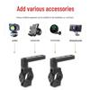Universal Rotating Spotlight Mounting Bracket for Cars, Motorcycles, and Electric Vehicles with Shock Absorbing Tube Clamp.