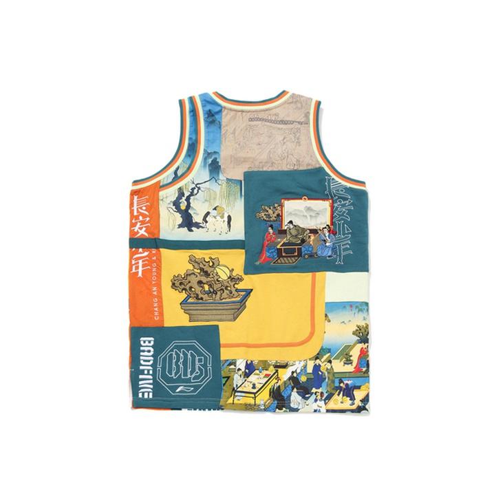 Li-Ning Badfive Changan Youth Series Loose Training Basketball Vest Men Tops Multiple-Colors AAYQ515-1