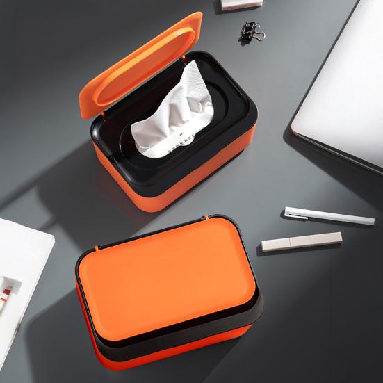 Bathroom Wet Wipes Box Tissue Dispenser Large Capacity Wide Opening Refillable Wet Toilet Paper Box Organizer