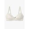 Women S Triangle Bra Padded Flower meSh