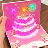 Musical 3D Birthday Greeting Card with Music and Lights Artistic Birthday Card Celebration Card Perfect for Parties