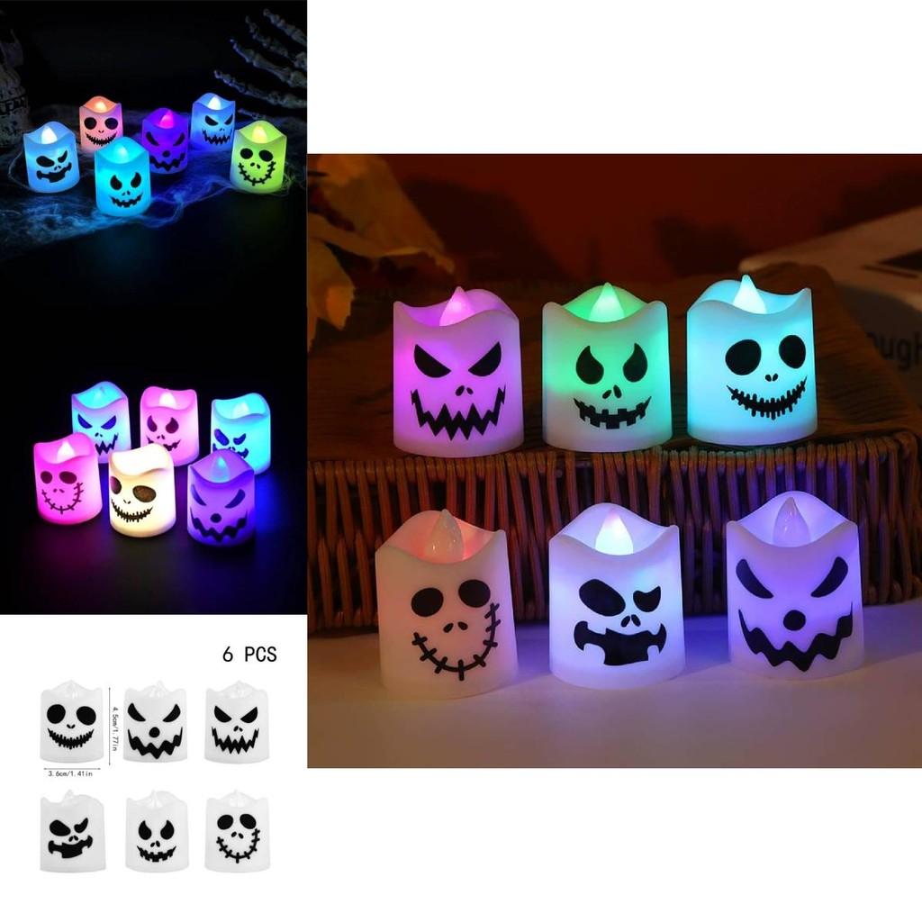 Halloween Ghost Led Candle Light For Haunted House Party Decor