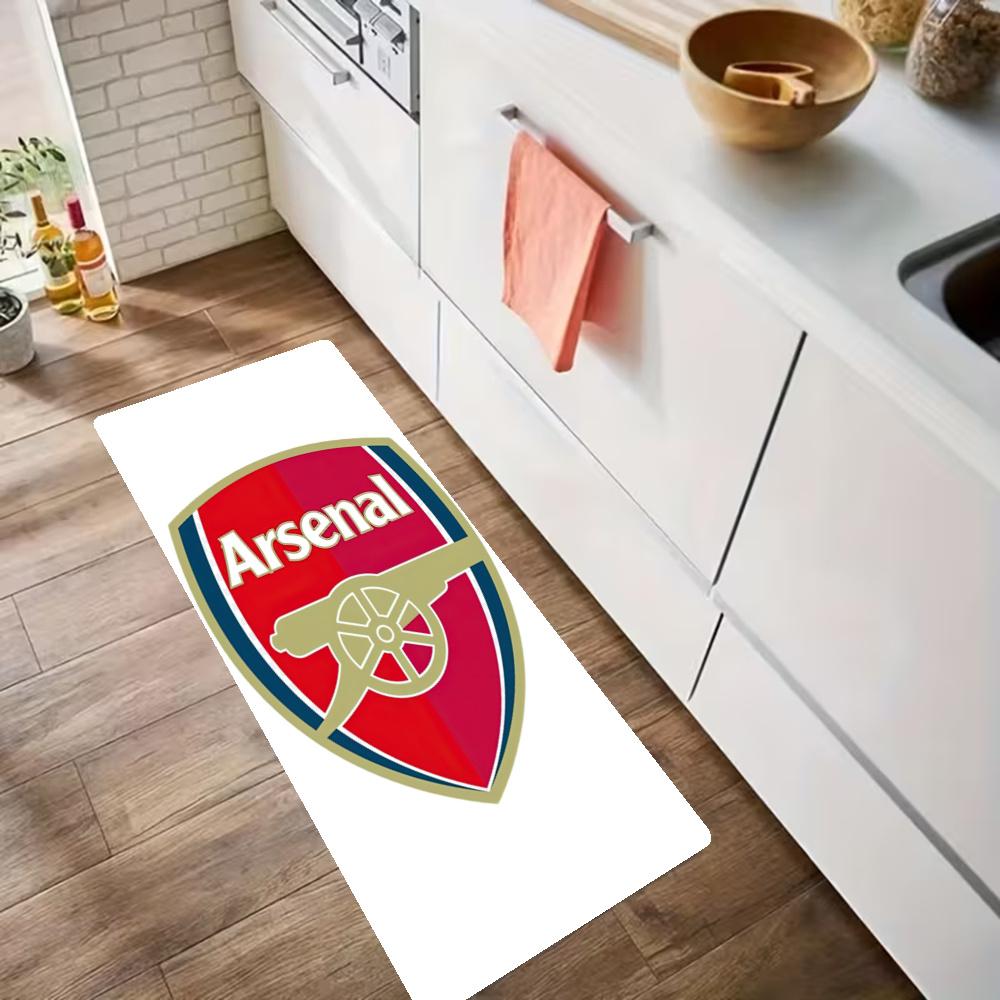 Arsenal Kitchen Mats Durable Bathroom Pads Comfortable Rugs Carpets For Kitchen Home Office Sink Laundry Room Bathroom Decor