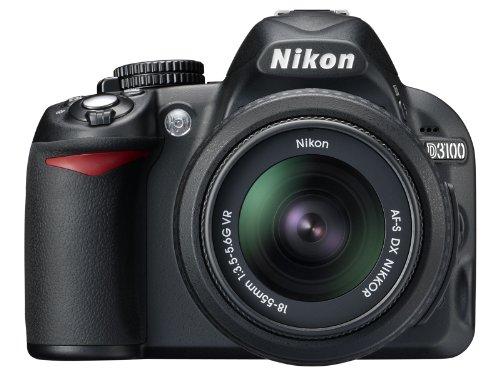 

Nikon D3100 14.2MP DX-Format Digital SLR Camera Kit with 18-55mm f/3.5-5.6 VR Lens - (Black) [International Version]