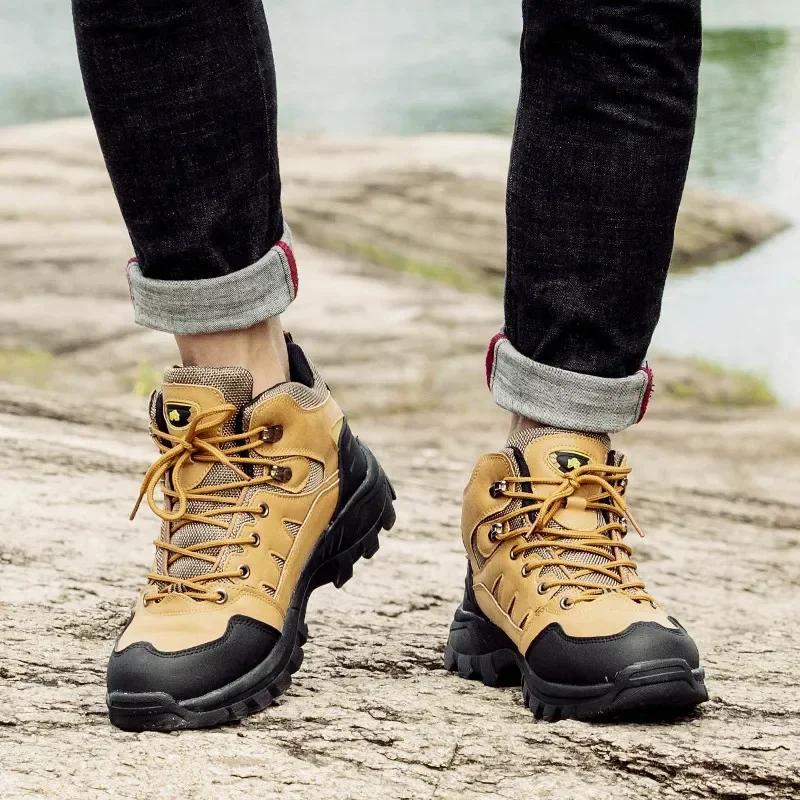 Sport Climbing Shoes Breathable Outdoor Desert Training Sneakers Plus Size 36-47 Hiking Trekking Footwear Men Non-Slip