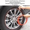 Anti-Scratch Wheel Hub Decorative Strip Full Rim Cover Tire Protective Ring  Tire Modification