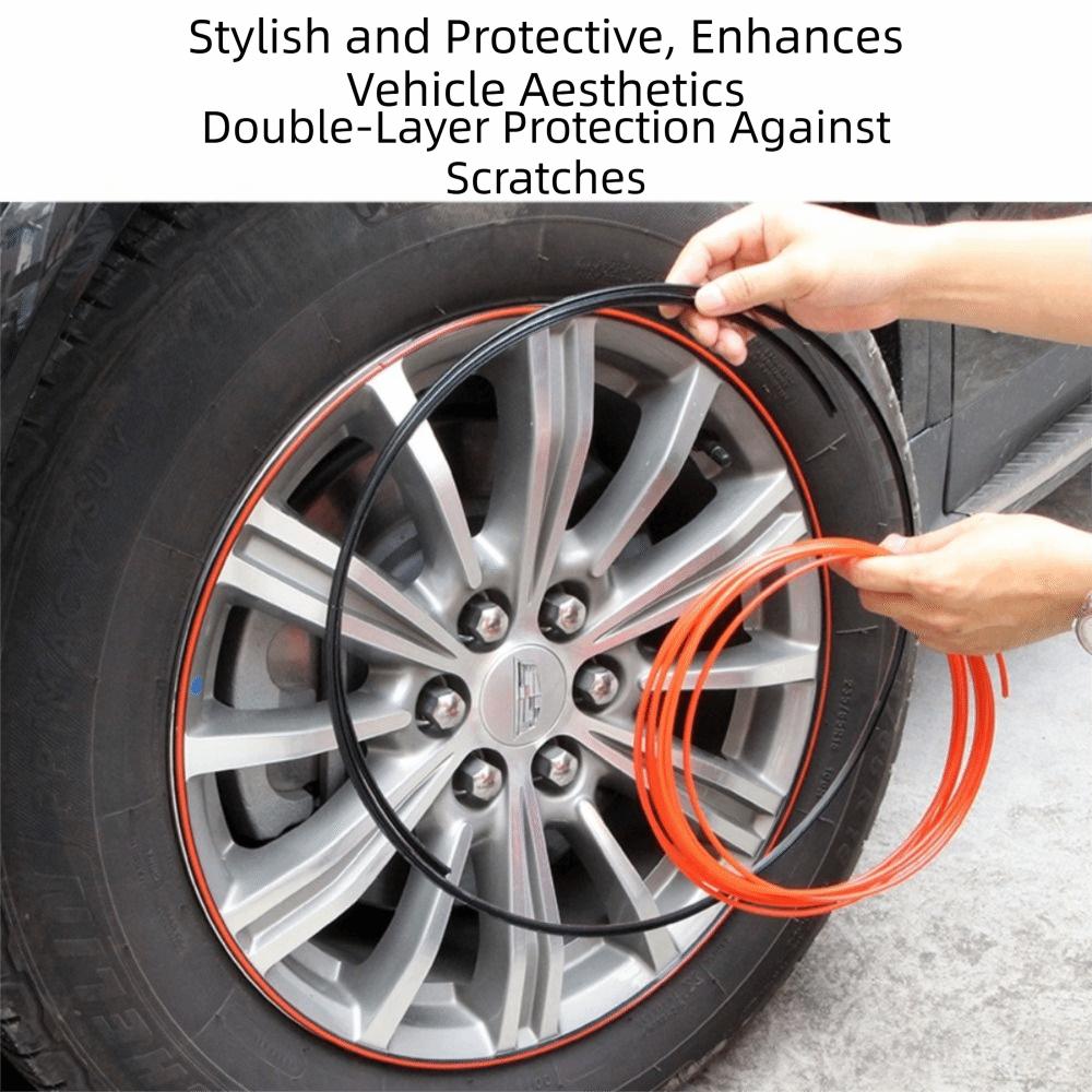 Anti-Scratch Wheel Hub Decorative Strip Full Rim Cover Tire Protective Ring  Tire Modification
