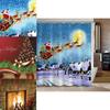 3d Printed Christmas Bath Curtain Thickened Polyester Fabric Waterproof Home Decor For Holiday Season 77