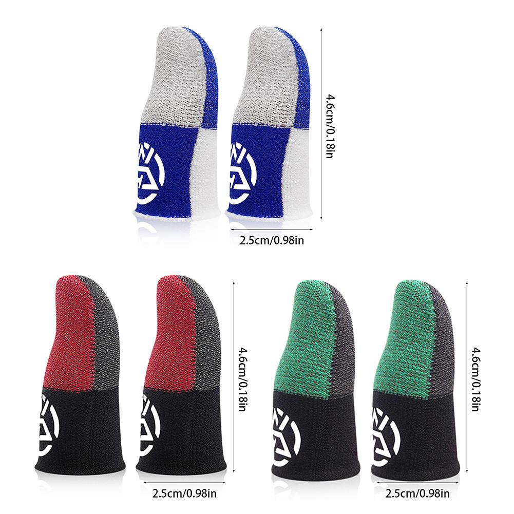 5Pairs Mobile Game Fingertip Gloves Sweatproof Anti-slip Touch Screen Finger Sleeve Breathable Gaming Fingertip Cover For Gamer
