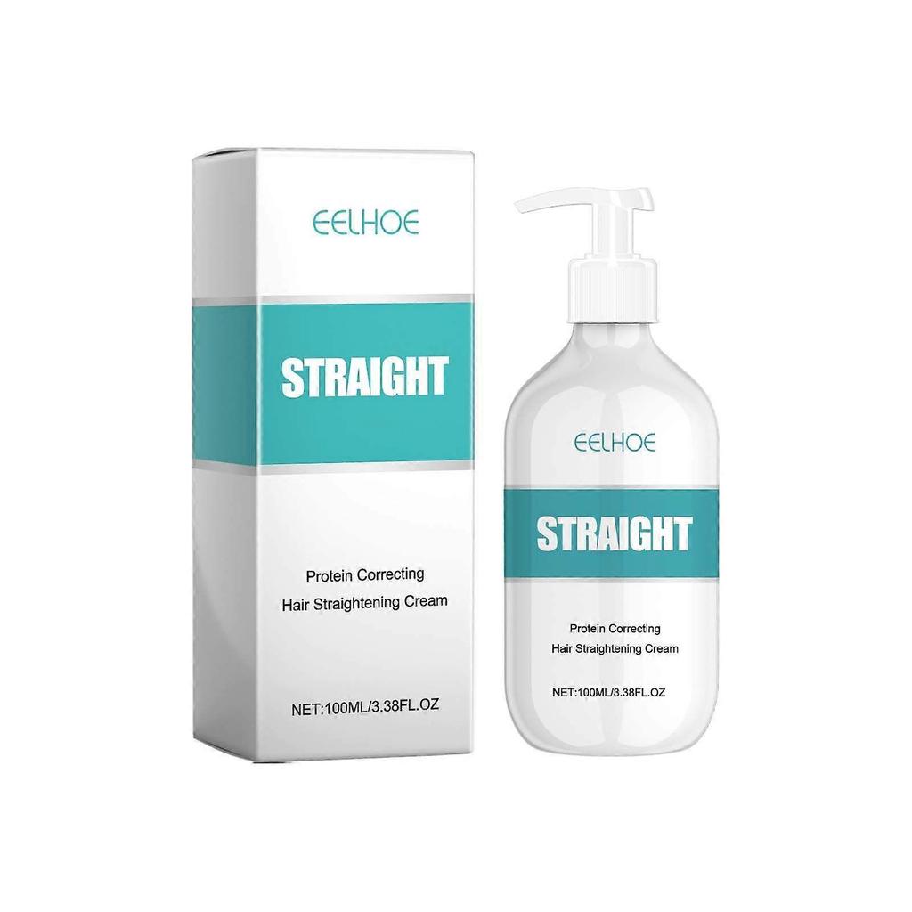 Protein hair straightener moisturizes, nourishes, smooths frizzy hair, and gives it shine.