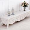Glass Yarn Embroidery Tablecloths Pastoral Transparent Lace Restaurant Tablecloth Hollowed Out Tv Cabinet Decoration Cover Towel