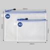 5 Waterproof A5 Storage Bags with Mesh And Zipper, Subject Classification Bags, Waterproof Exam Paper Pouches, Document Bags, Office Supplies
