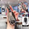 Leather Car Remote Key Case Cover For Mercedes Benz A C E S G Class GLC CLE CLA GLB GLS W177 W205 W213 W222 X167 AMG Keychain