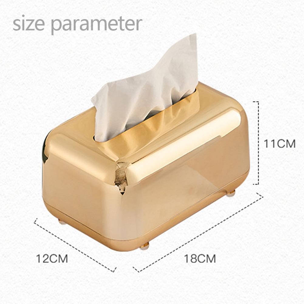 Light Luxury Tissue Box Creative Desktop Tissue Holder Versatile Napkin Holder Ornament Paper Pumping Box for Home Decor