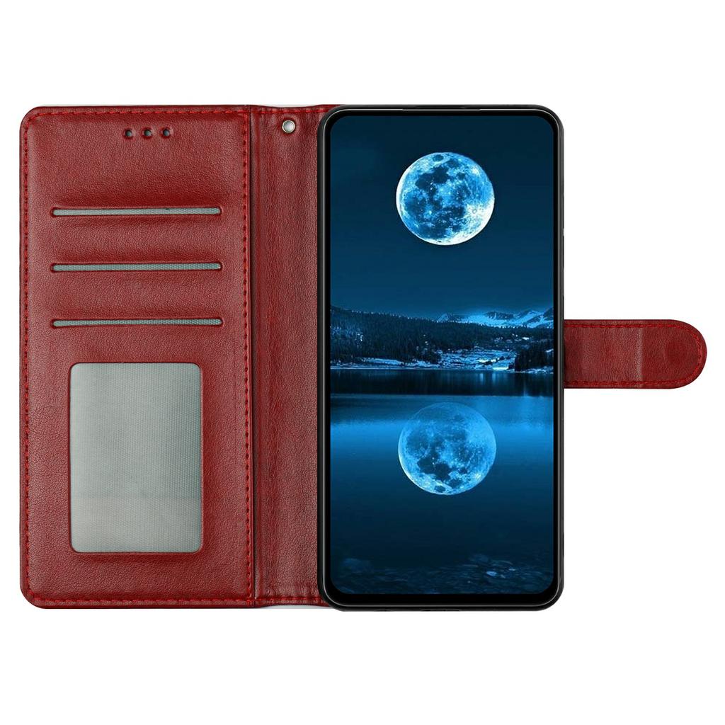 Skórzane etui na telefon iPhone 16 Portfel Stojak Pokrowiec z Praktycznym Paskiem