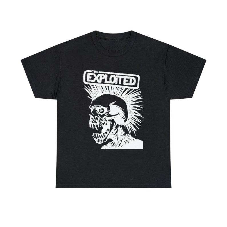

230 Gsm 100% Cotton The Exploited T Shirt Gbh Discharge The Adicts Anti Nowhere League Subhumans Uk Subs Conflict Unisex Heavy Cotton T Shirt XL чорний