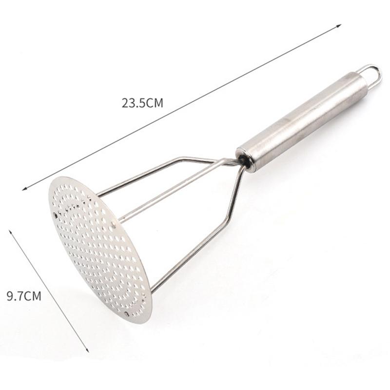 Stainless Steel Masher Potato Puree Grinder Auxiliary Food Manual Masher Kitchen Masher Vegetable Puree Fruit Puree Press