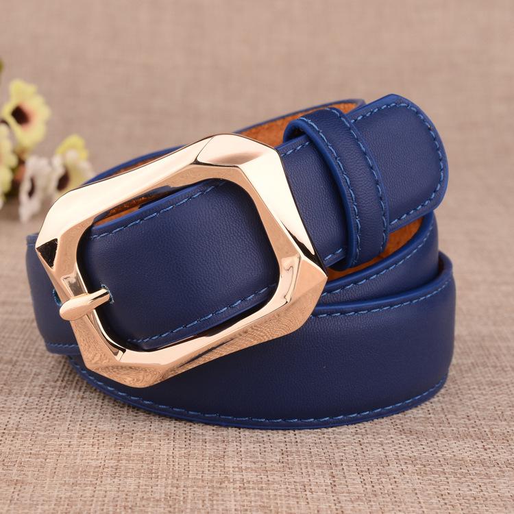 Women's Pin Buckle Leather Belt - New, Stylish & Versatile Korean Casual Cowhide Design