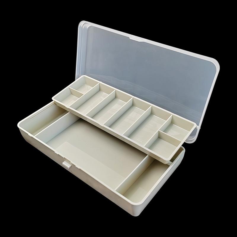 

Two-color foldable double-layer lure box11Fishing accessories set box, fishing tools, bait storage box, foreign trade dropshippi
