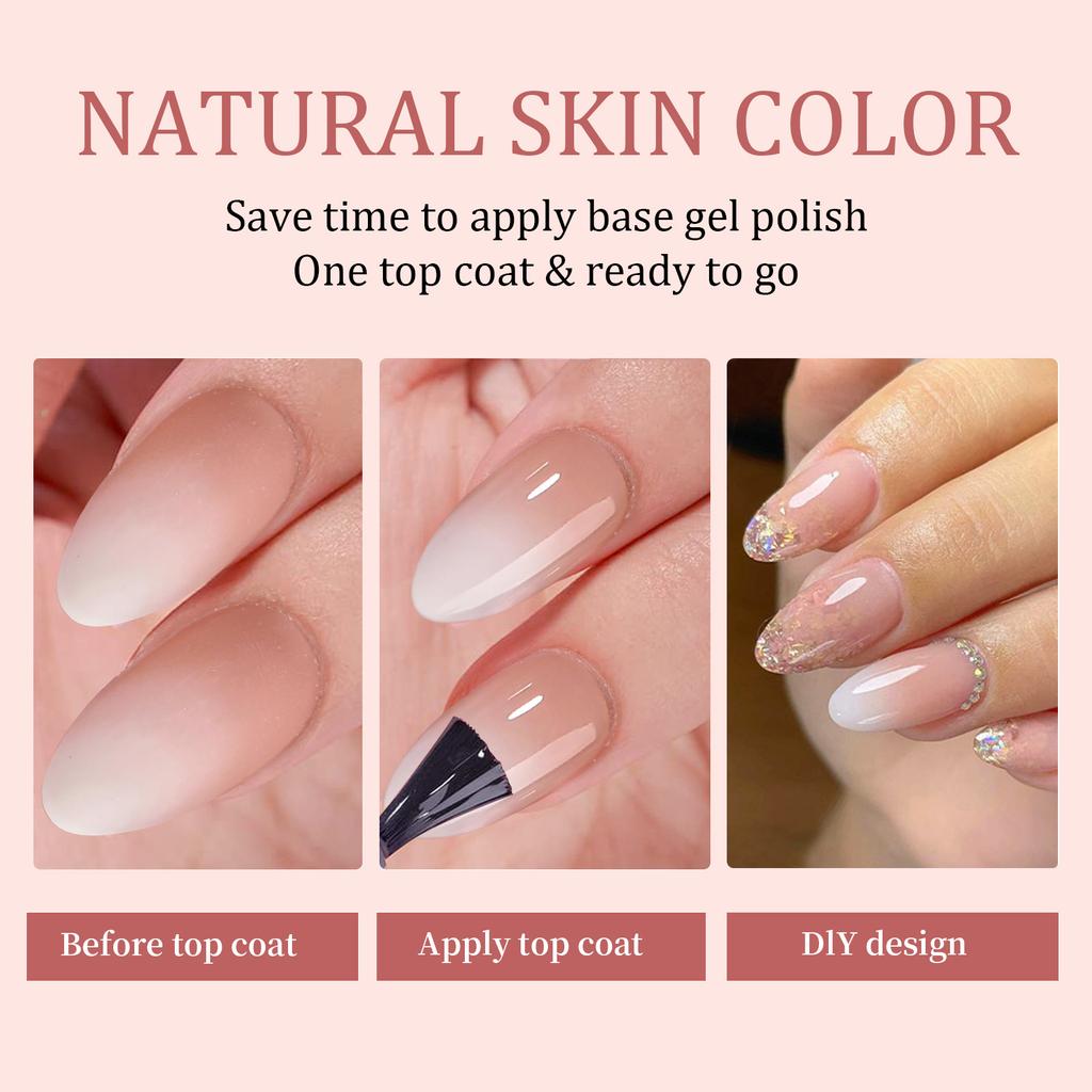 Artă de Unghii Purtabilă Unghii Schimbare Graduală Purtare Fără Cusături Unghii Detașabile Manichiură Purtare Franțuzească Artă de Unghii Autocolant Unghii False