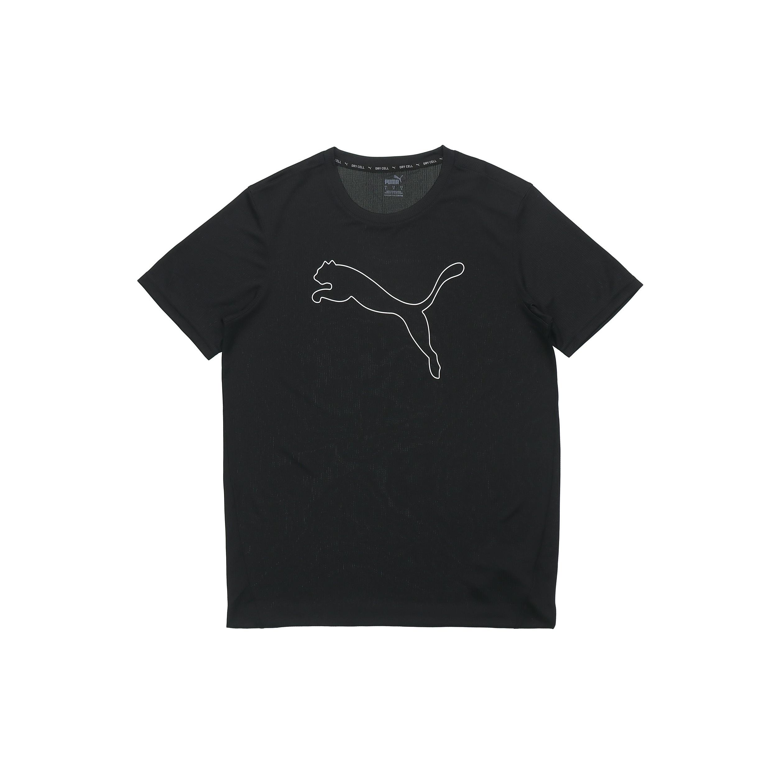 PUMA Performance Cat Training Tee  Black  Men s 520315-01 XL