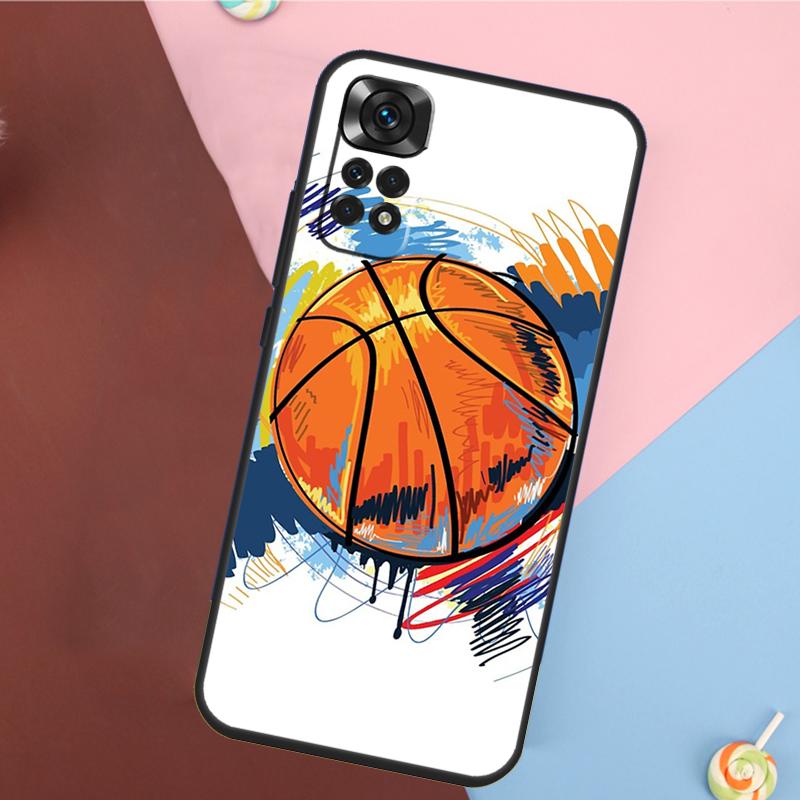 Basketball Ball Cover For Xiaomi Redmi Note 13 Pro 14 12 11 9 10 9S 10S 11S 12S Redmi 14C 10C 12C 13C Case