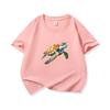 Realistic Watercolor Sea Turtle Graphic Tee Kids Pure Cotton Crew Neck Print T Shirt Short Sleeve Muticolor Tops Boys Girls