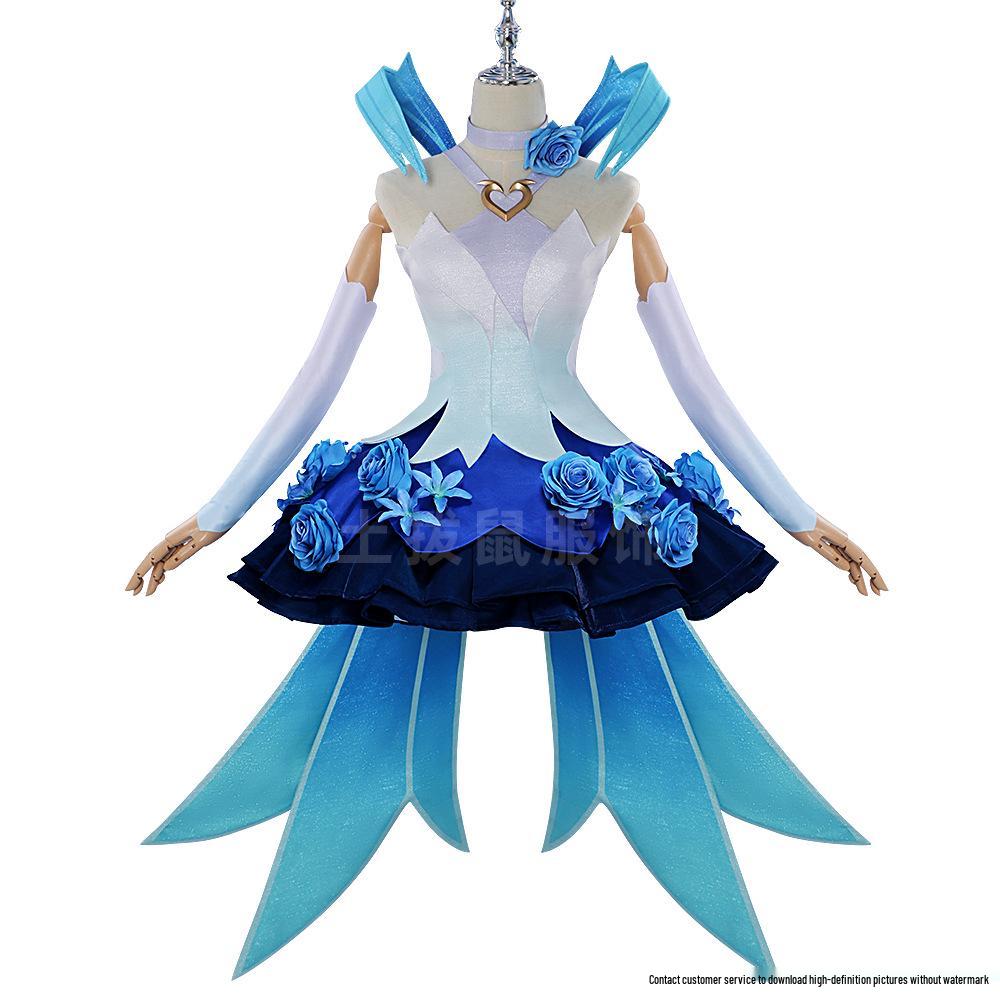 Gongsun Li Květinový tanec Cosplay kostým - King of Glory Anime Originální skinový outfit