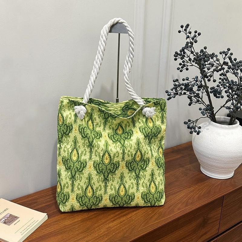 Ethnic style canvas shoulder bag Adlais pattern new large capacity bag Ethnic style tote bag