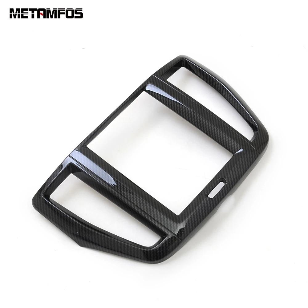 Center Console Air Condition Vent Outlet Trim Navigation Frame For Volvo XC60 XC 60 2017- 2024 Carbon Fiber Car Accessories